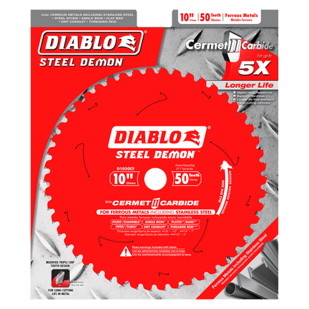 10" x 50 - Teeth Steel Demon™ Cermet II Saw Blade for Medium Metal - AAA Industrial Supply