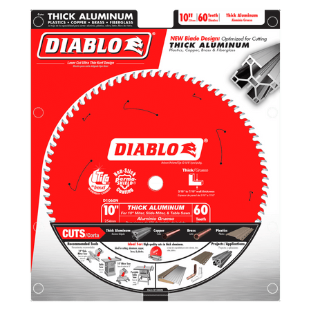 10" x 60 - Teeth Saw Blade for Thick Aluminum - AAA Industrial Supply