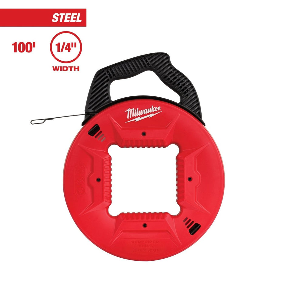 100' 1/4" Steel Fish Tape - AAA Industrial Supply