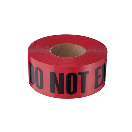 1000' Premium Red Barricade Tape - Danger Do Not Enter - AAA Industrial Supply