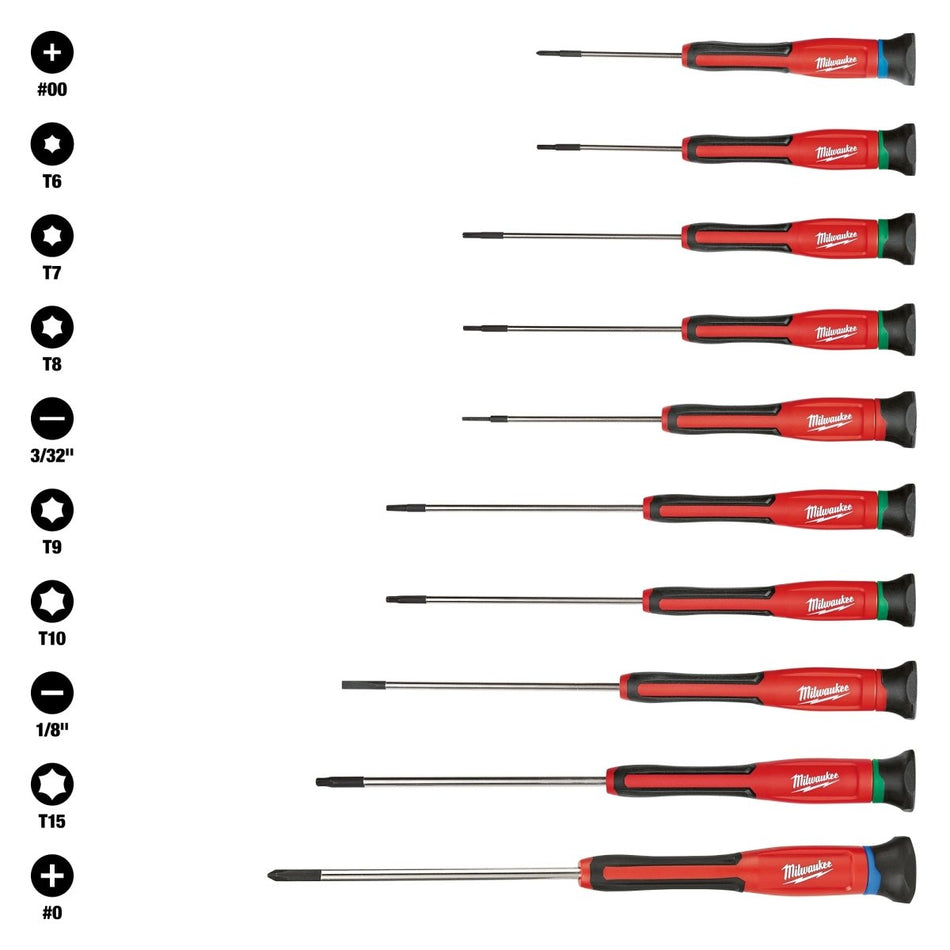 10pc Precision Screwdriver Set - AAA Industrial Supply
