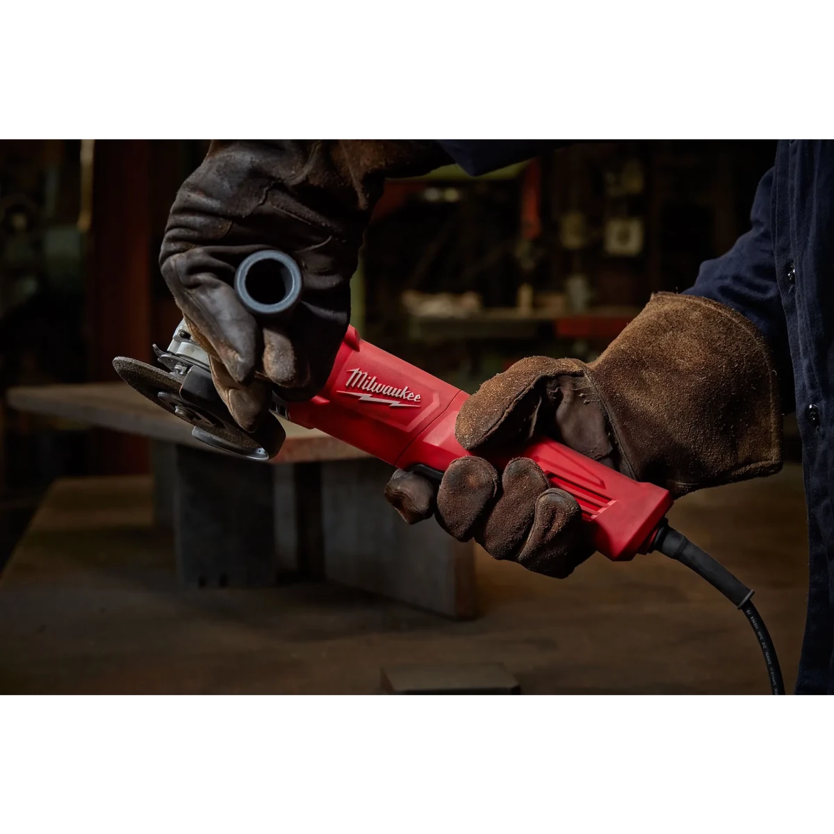11 Amp Corded 4-1/2 in. Small Angle Grinder Paddle Lock-On - AAA Industrial Supply