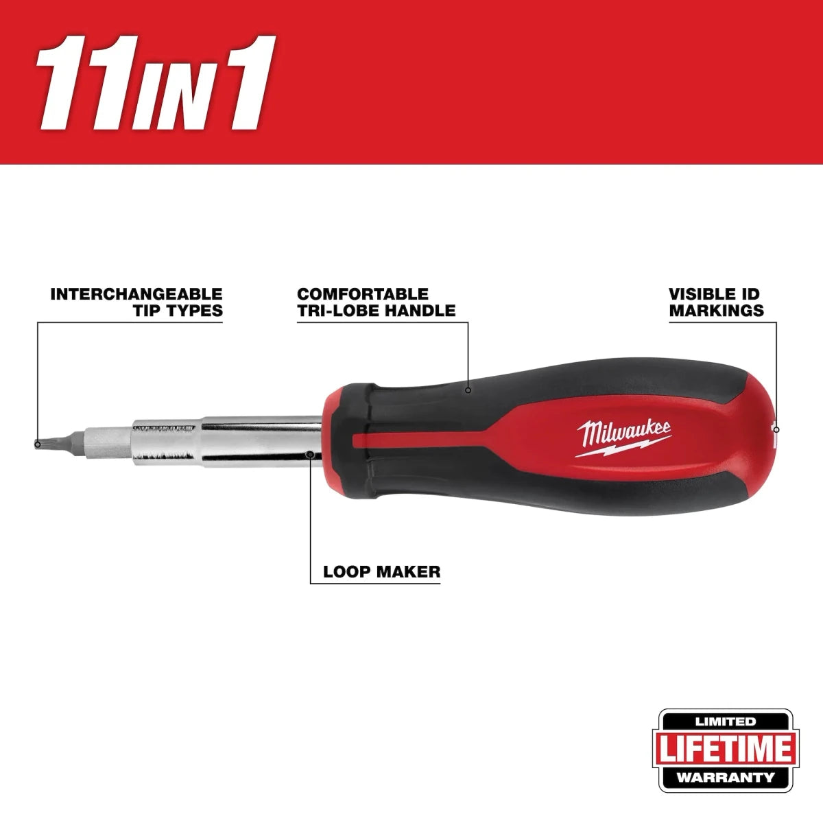 11-IN-1 Multi-Bit Screwdriver w/SQ - AAA Industrial Supply