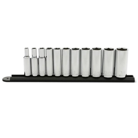 11 Piece 3/8" Drive 6 Point Deep SAE Socket Set - AAA Industrial Supply