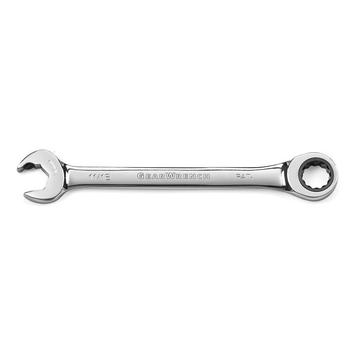 11/16" 72 - Tooth 12 Point Open End Ratcheting Combination Wrench - AAA Industrial Supply