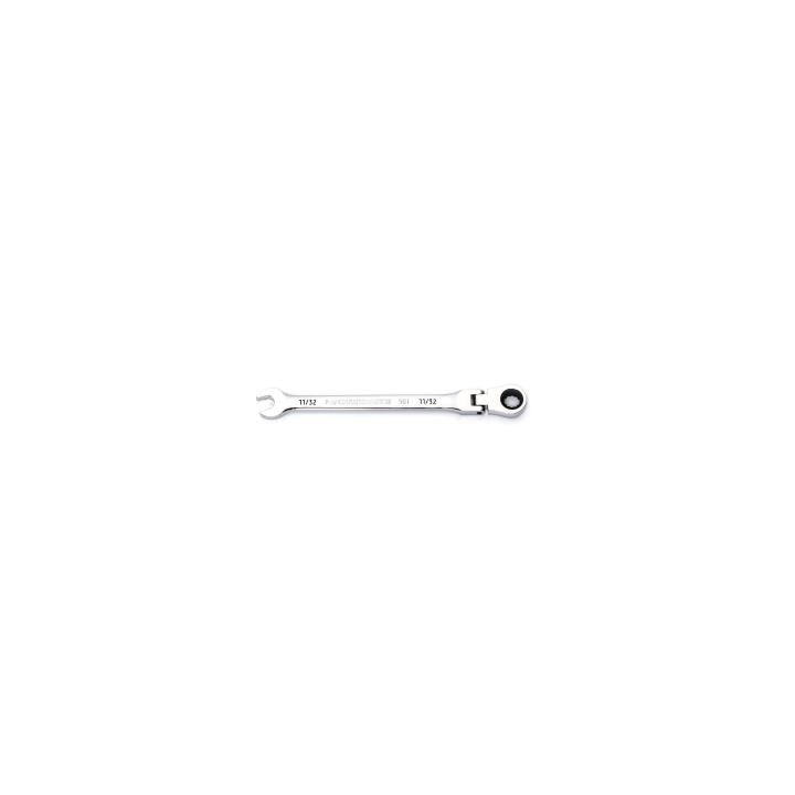 11/32" 90 - Tooth 12 Point Flex Head Ratcheting Combination Wrench - AAA Industrial Supply