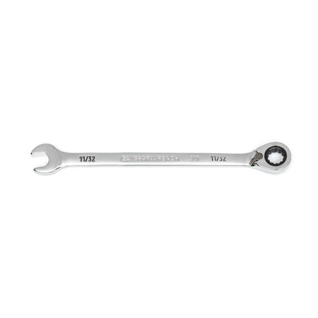 11/32" 90 - Tooth 12 Point Reversible Ratcheting Wrench - AAA Industrial Supply