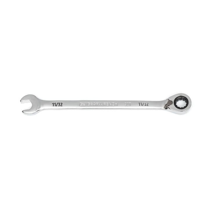 11/32" 90 - Tooth 12 Point Reversible Ratcheting Wrench - AAA Industrial Supply