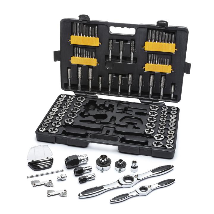 114 Piece SAE/Metric Ratcheting Tap and Die Set - AAA Industrial Supply