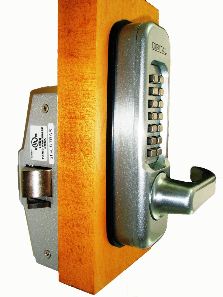 Lockey 115 P Keyless Mechanical Digital Panic Bar Exit Door Lock