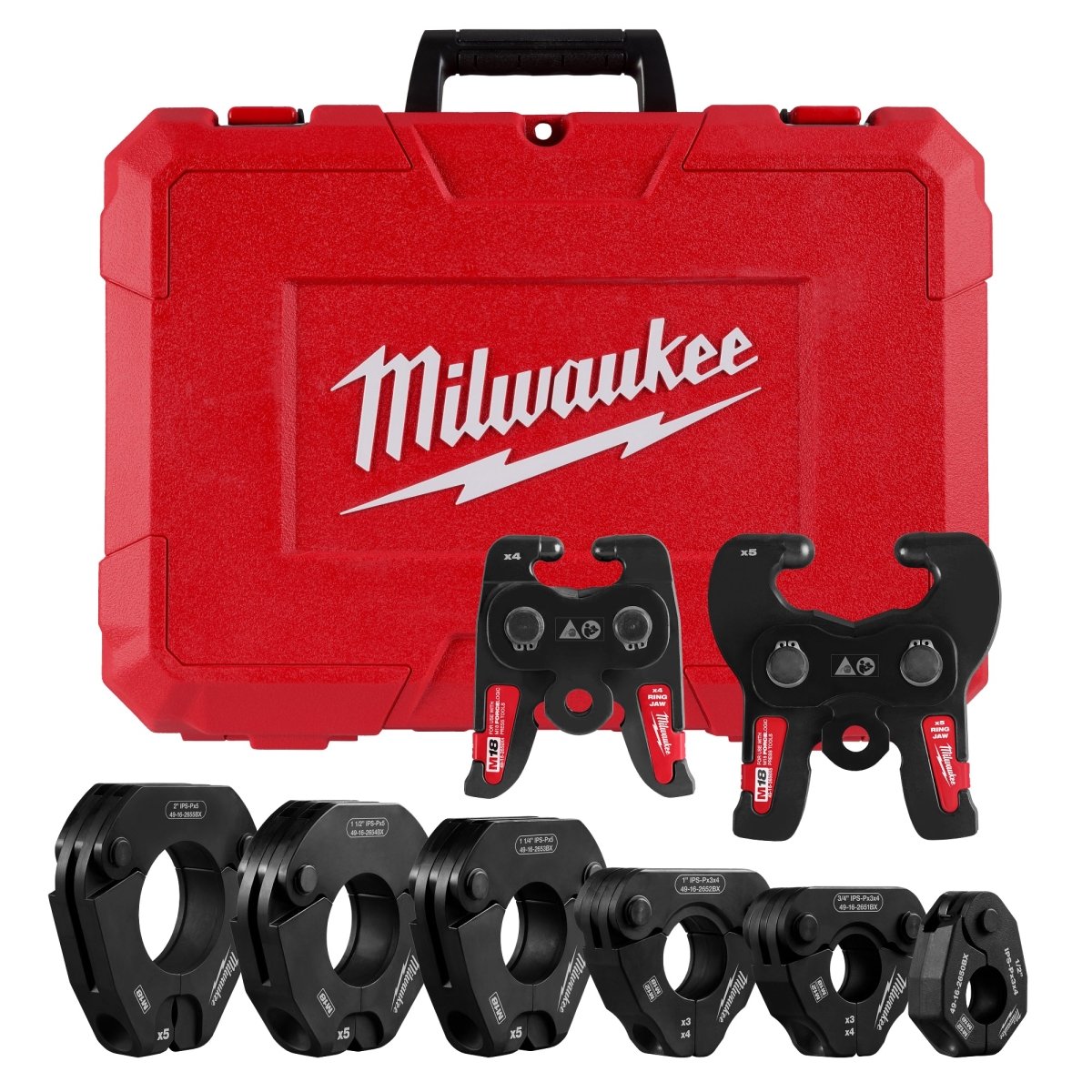 1/2" - 2" IPS - P Pivoting Press Ring Kit for M18™ FORCE LOGIC™ Press Tools - AAA Industrial Supply