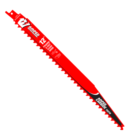 12" 3TPI AMPED™ Demo Demon™ Carbide Teeth Reciprocating Saw Blade for Pruning and Clean Wood - AAA Industrial Supply