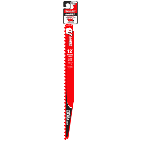 12" 3TPI AMPED™ Demo Demon™ Carbide Teeth Reciprocating Saw Blade for Pruning and Clean Wood - AAA Industrial Supply