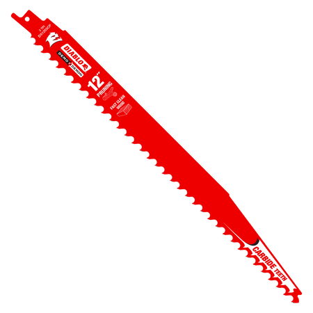 12" 3TPI Demo Demon™ Carbide Teeth Reciprocating Saw Blade for Pruning and Clean Wood - AAA Industrial Supply