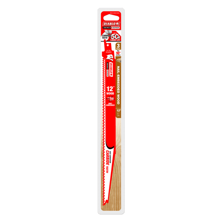 12" 5/7TPI Demo Demon™ Carbide Teeth Reciprocating Saw Blades for Nail - Embedded Wood (3 - pk) - AAA Industrial Supply
