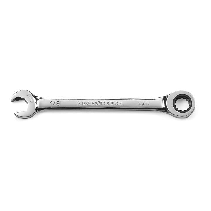 1/2" 72 - Tooth 12 Point Open End Ratcheting Combination Wrench - AAA Industrial Supply