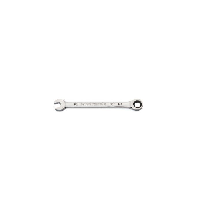 1/2" 90 - Tooth 12 Point Ratcheting Combination Wrench - AAA Industrial Supply