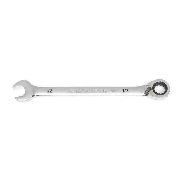 1/2" 90 - Tooth 12 Point Reversible Ratcheting Wrench - AAA Industrial Supply