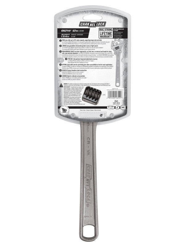 12" Channellock Adjustable Wrench - AAA Industrial Supply