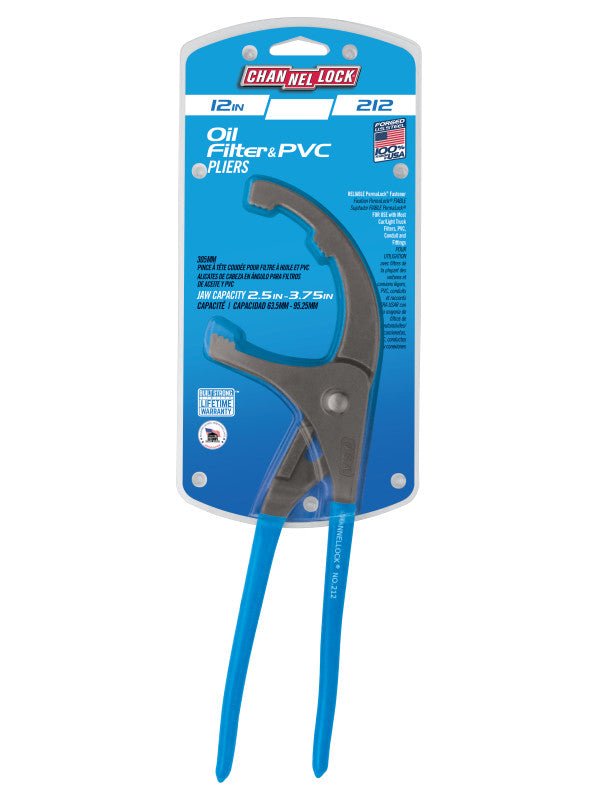 12" Channellock Oil Filter/PVC Plier - AAA Industrial Supply