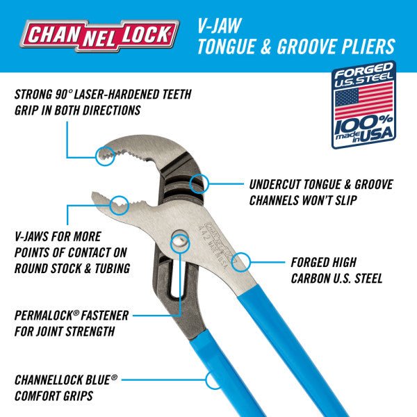 12" Channellock Tongue & Groove - AAA Industrial Supply