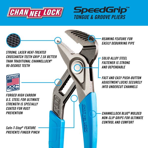 12" Channellock Tongue & Groove - AAA Industrial Supply
