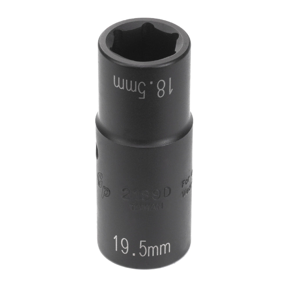 1/2" Dr. 18.5mm x 19.5mm Damaged Lug Socket - AAA Industrial Supply