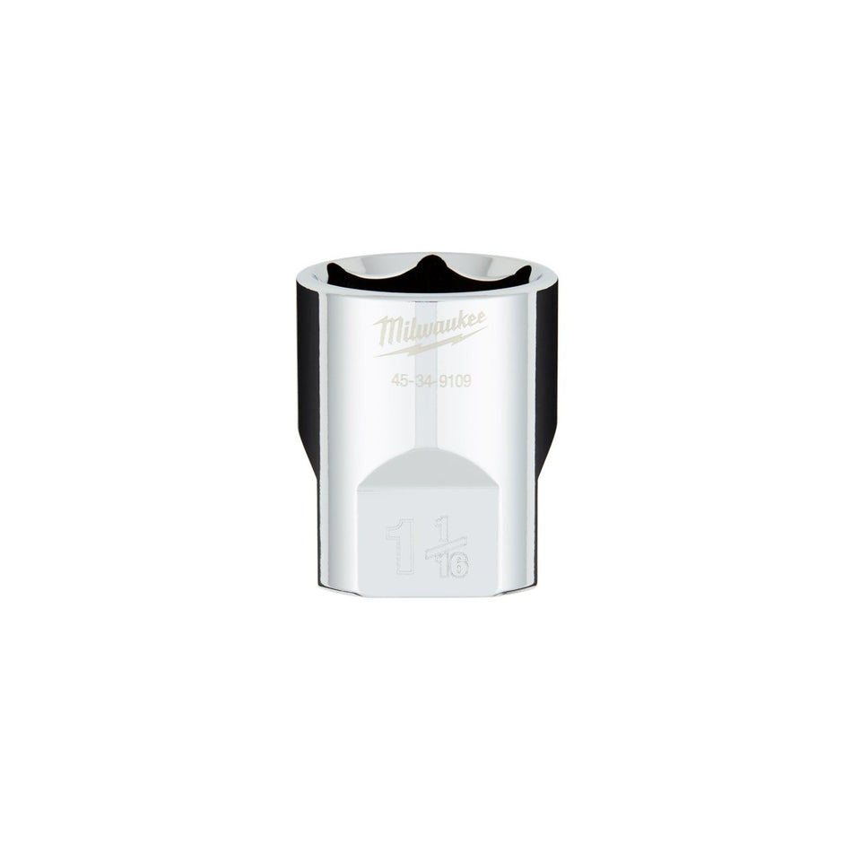 1/2" Drive 1 - 1/16" SAE 6 - Point Socket with FOUR FLAT™ Sides - AAA Industrial Supply