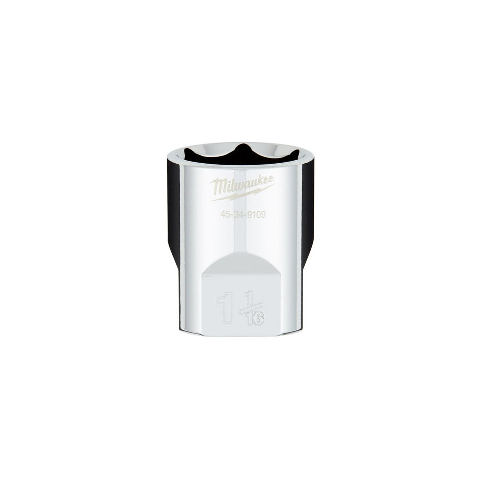 1/2" Drive 1 - 1/16" SAE 6 - Point Socket with FOUR FLAT™ Sides - AAA Industrial Supply