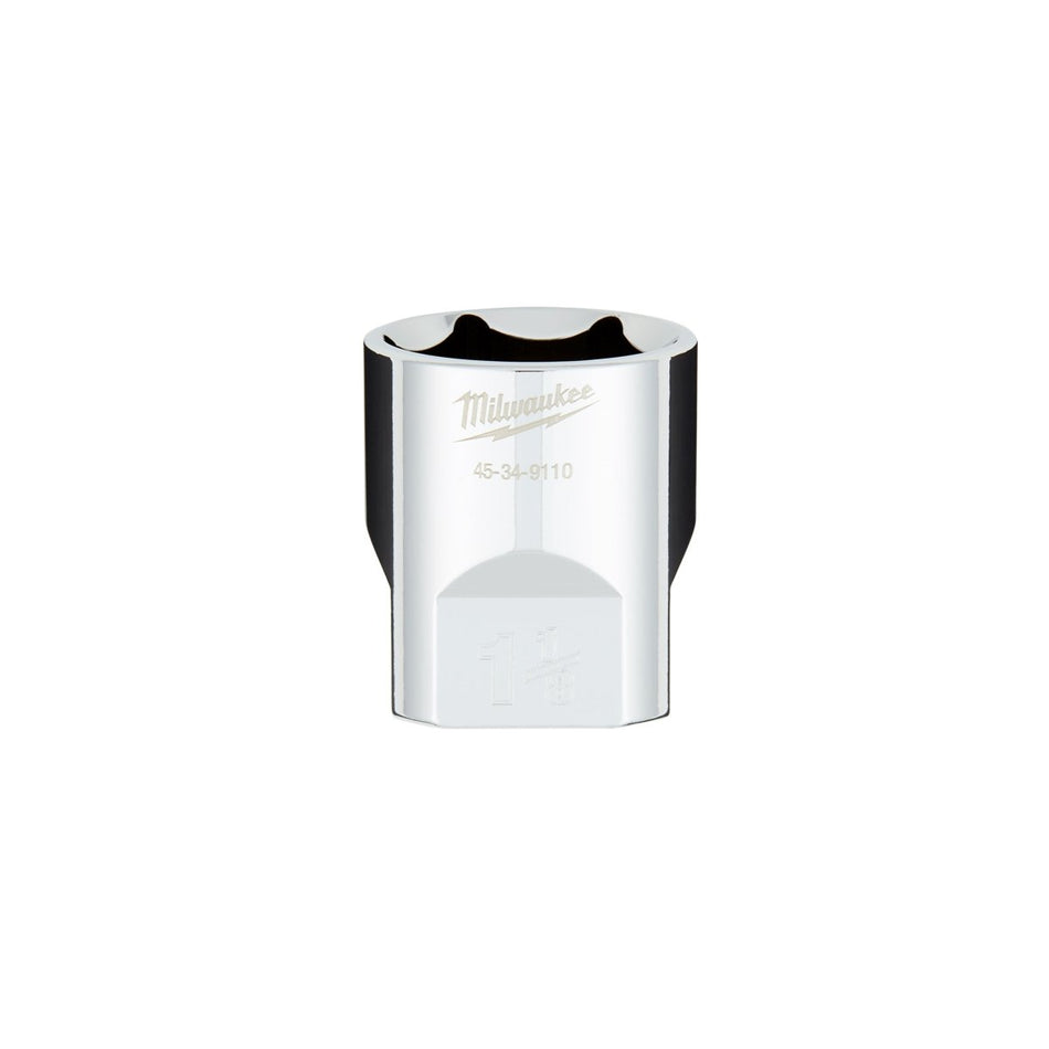 1/2" Drive 1 - 1/8" SAE 6 - Point Socket with FOUR FLAT™ Sides - AAA Industrial Supply