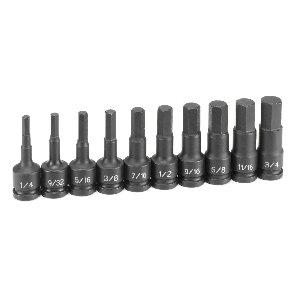 1/2" Drive 10 Piece Hex Driver Set - AAA Industrial Supply