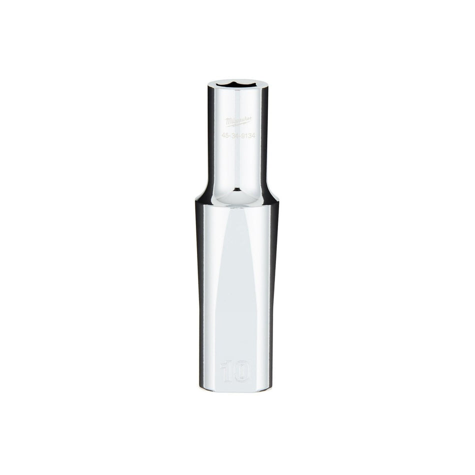 1/2" Drive 10MM Metric 6 - Point Deep Socket with FOUR FLAT™ Sides - AAA Industrial Supply