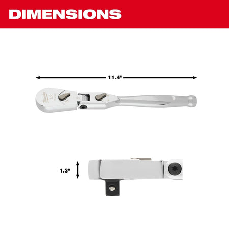 1/2" Drive 11" Flex Head Ratchet - AAA Industrial Supply