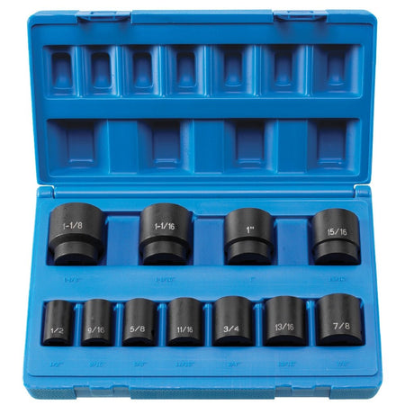 1/2" Drive 11 Piece Standard Set - 8 Point - AAA Industrial Supply
