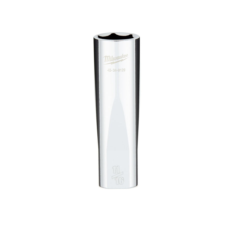 1/2" Drive 11/16" SAE 6 - Point Deep Socket with FOUR FLAT™ Sides - AAA Industrial Supply