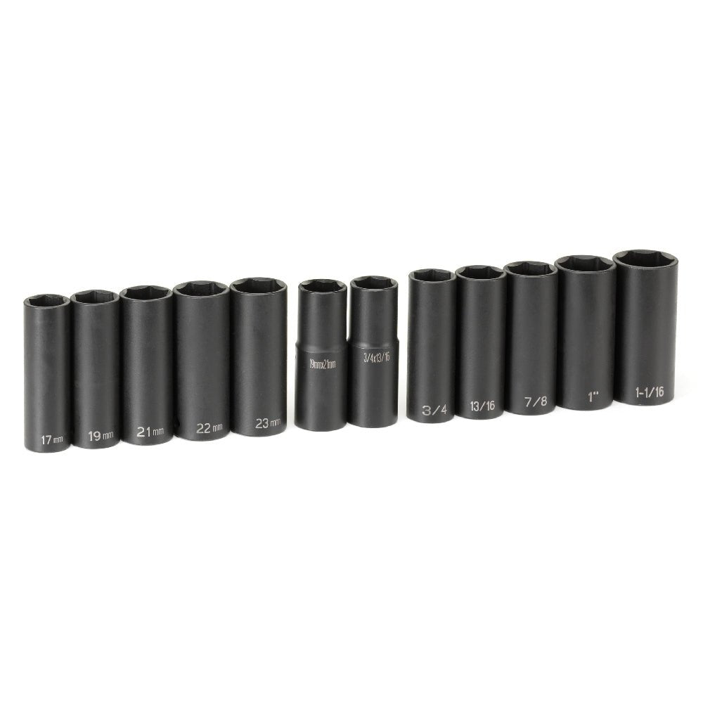 1/2" Drive 12 Piece Extra - Thin Wall Set - AAA Industrial Supply