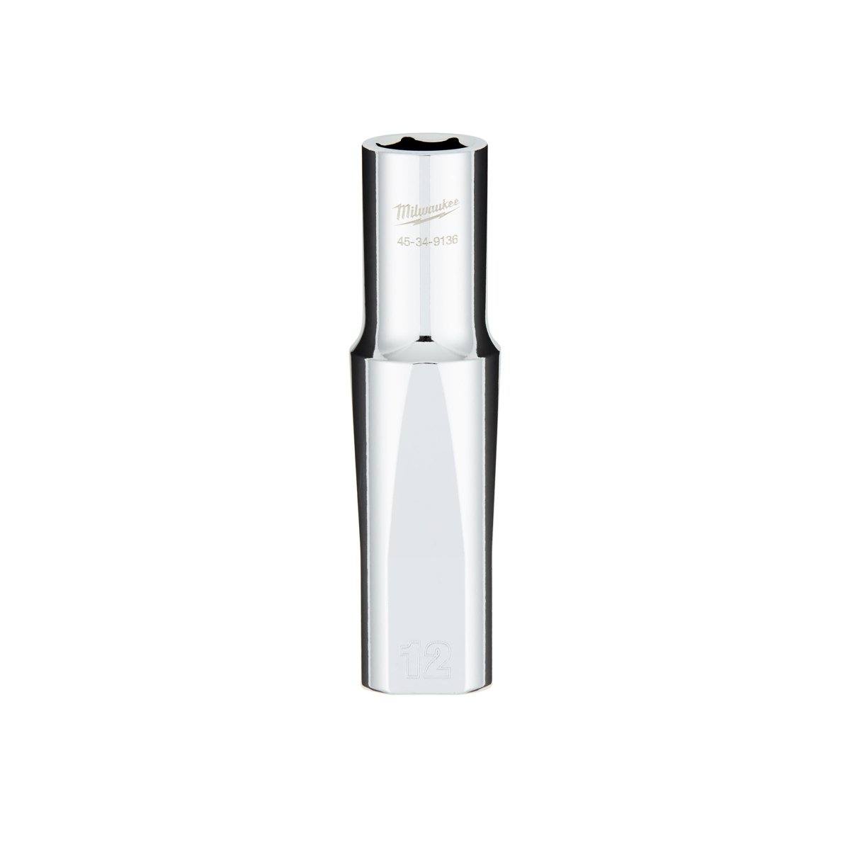 1/2" Drive 12MM Metric 6 - Point Deep Socket with FOUR FLAT™ Sides - AAA Industrial Supply