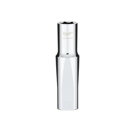 1/2" Drive 12MM Metric 6 - Point Deep Socket with FOUR FLAT™ Sides - AAA Industrial Supply
