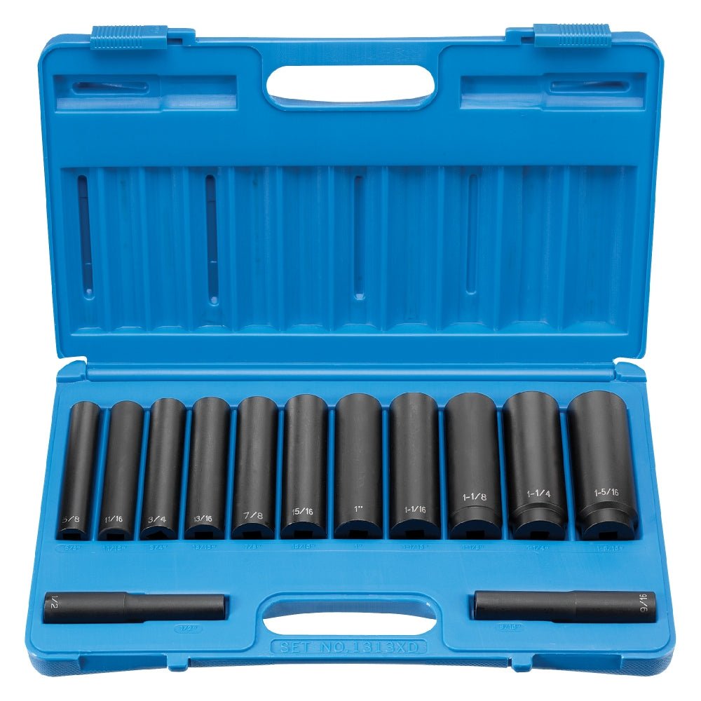 1/2" Drive 13 Piece Extra - Deep Set - AAA Industrial Supply
