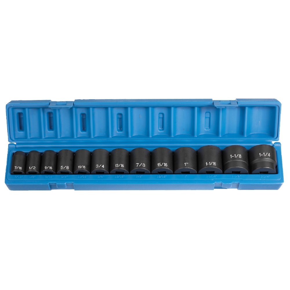 1/2" Drive 13 Piece Standard Set - AAA Industrial Supply