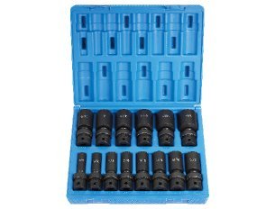 1/2" Drive 14 Pc. Deep Length Fractional Univ. Set - AAA Industrial Supply