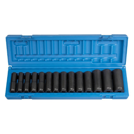 1/2" Drive 14 Piece Deep Metric Set - AAA Industrial Supply