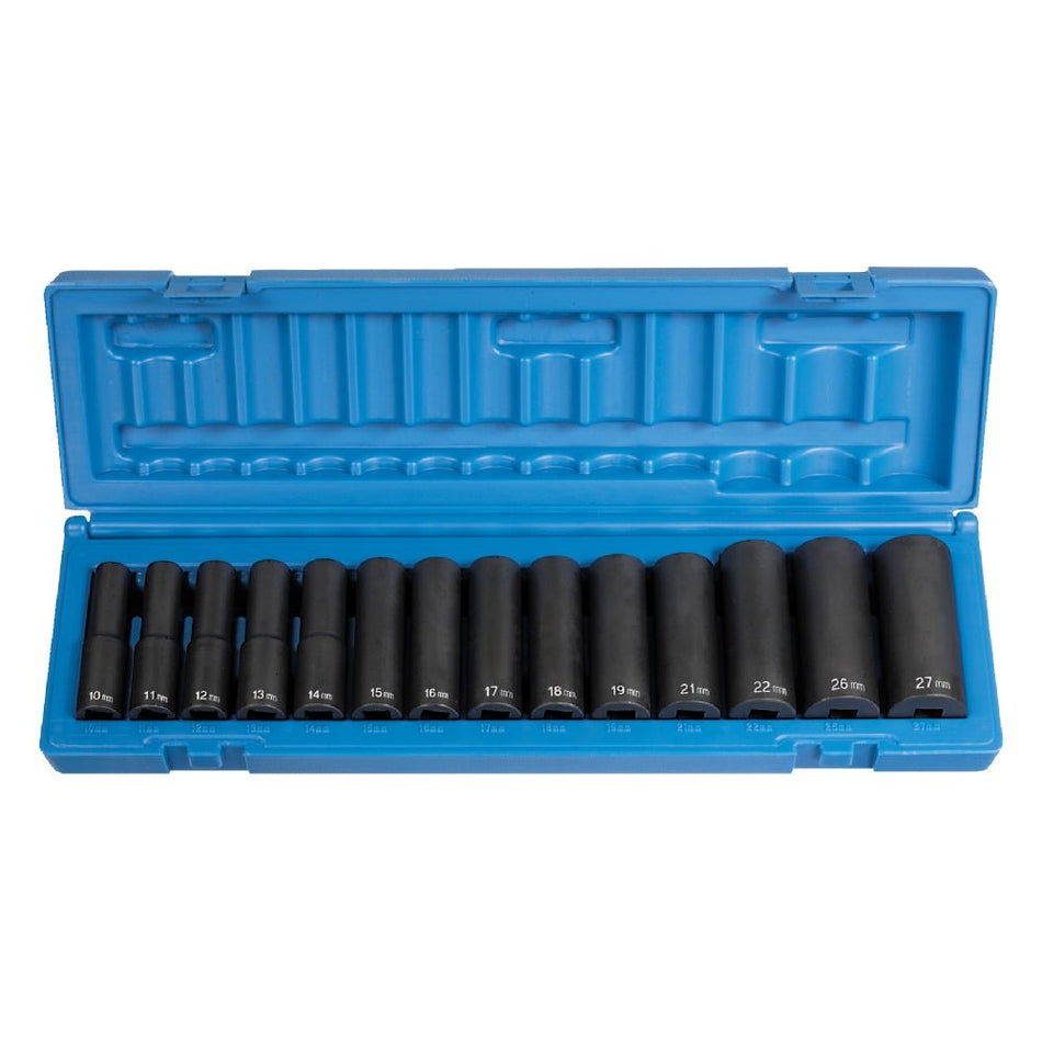 1/2" Drive 14 Piece Deep Metric Set - AAA Industrial Supply