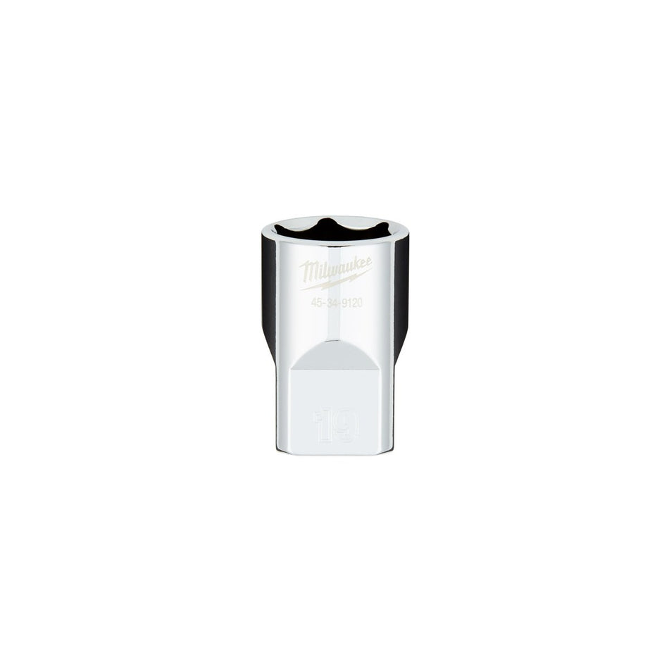 1/2" Drive 19MM Metric 6 - Point Socket with FOUR FLAT™ Sides - AAA Industrial Supply