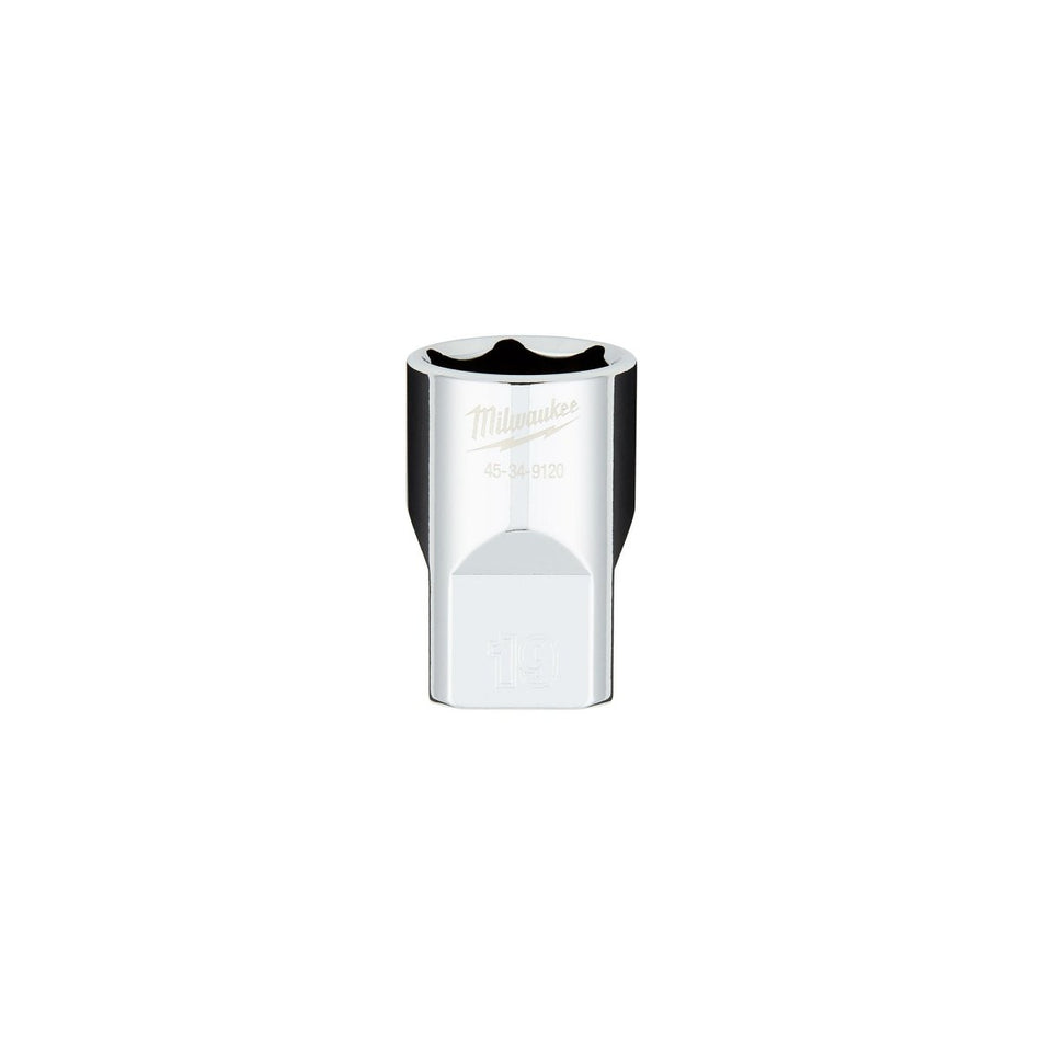 1/2" Drive 19MM Metric 6 - Point Socket with FOUR FLAT™ Sides - AAA Industrial Supply