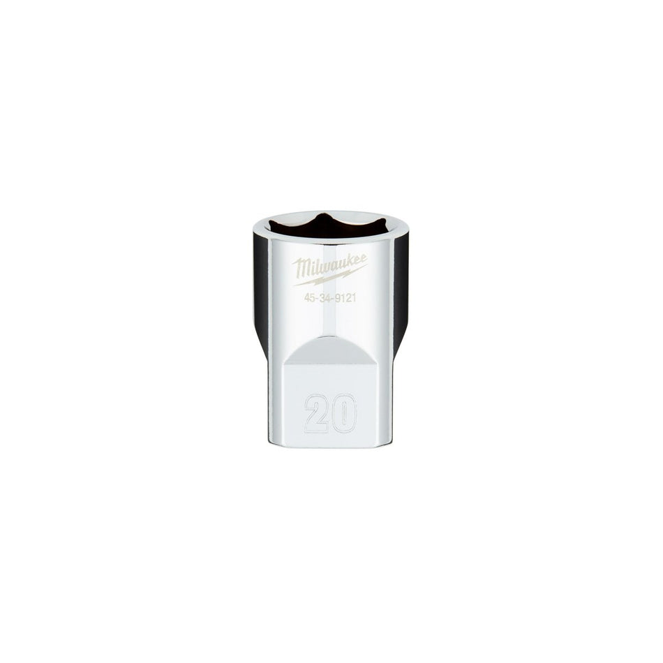 1/2" Drive 20MM Metric 6 - Point Socket with FOUR FLAT™ Sides - AAA Industrial Supply