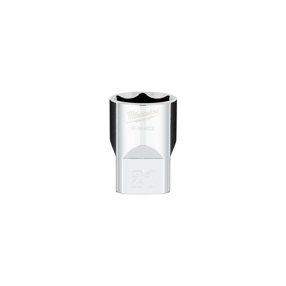 1/2" Drive 21MM Metric 6 - Point Socket with FOUR FLAT™ Sides - AAA Industrial Supply