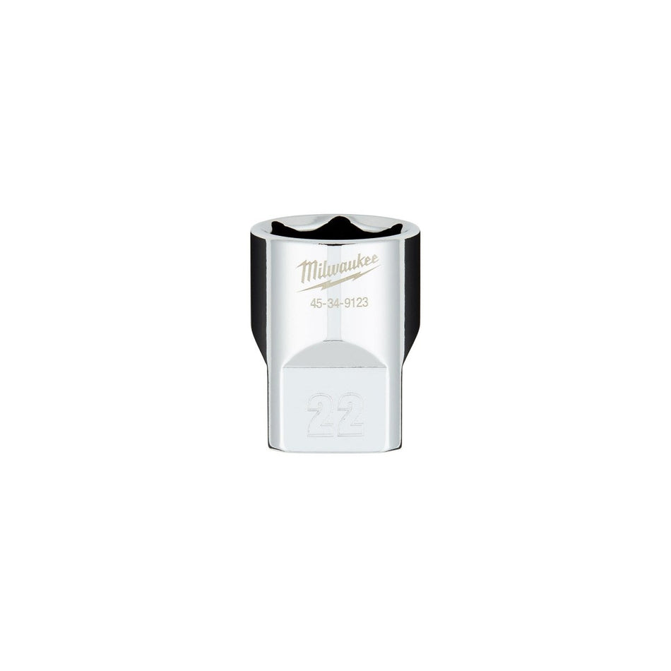 1/2" Drive 22MM Metric 6 - Point Socket with FOUR FLAT™ Sides - AAA Industrial Supply