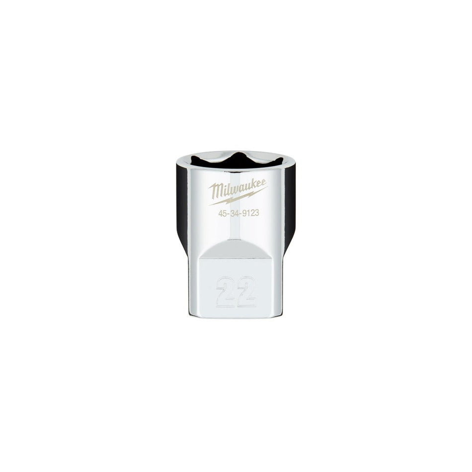 1/2" Drive 22MM Metric 6 - Point Socket with FOUR FLAT™ Sides - AAA Industrial Supply