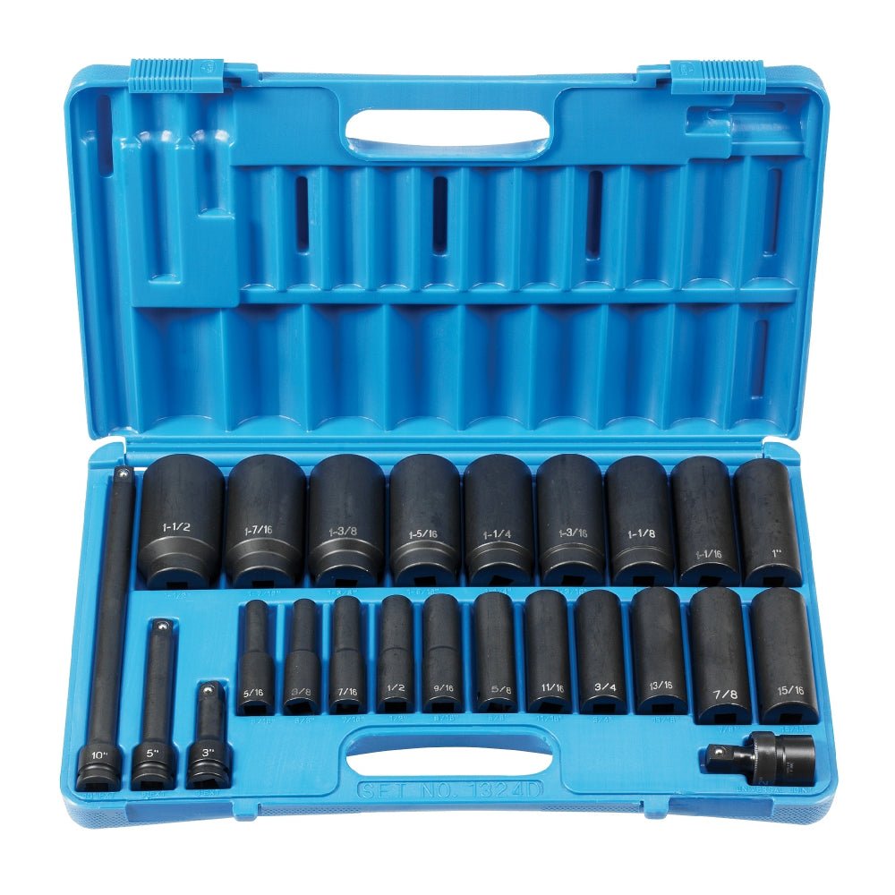 1/2" Drive 24 Piece Deep Set - AAA Industrial Supply